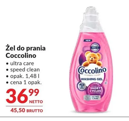 Żel do prania Coccolino ultra care promocja w Makro