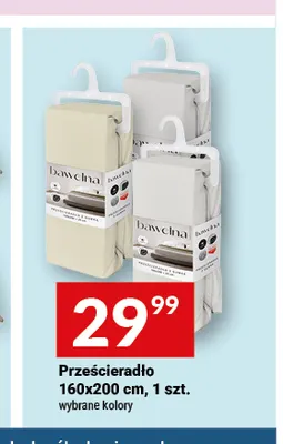 Prześcieradło 160x200 cm promocja w Twój Market