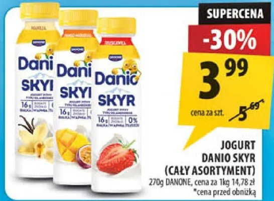 Jogurt Danio Skyr Danone promocja w Arhelan
