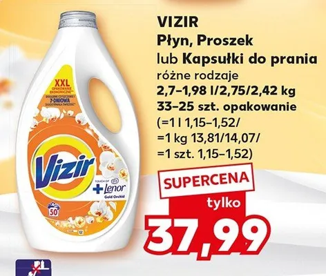 Vizir Płyn do prania różne rodzaje promocja w Kaufland
