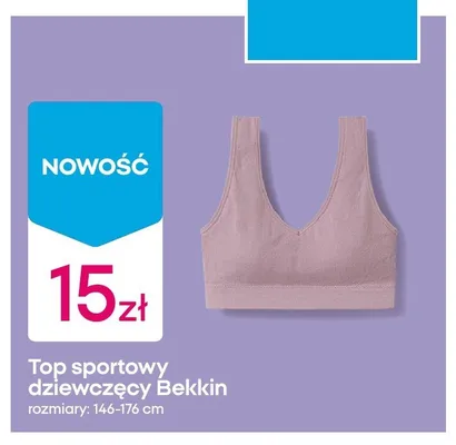 Top sportowy dziewczęcy Bekkin promocja w Pepco