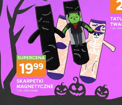 Skarpetki magnetyczne Frankenstein promocja w Stokrotka