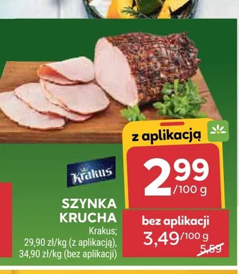 Szynka krucha Krakus promocja w Stokrotka