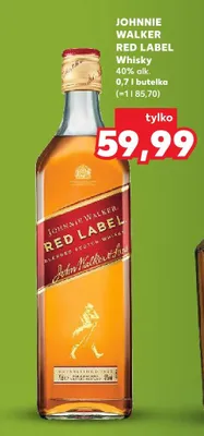 Whisky Johnnie Walker Red Label 40% alk. promocja w Kaufland