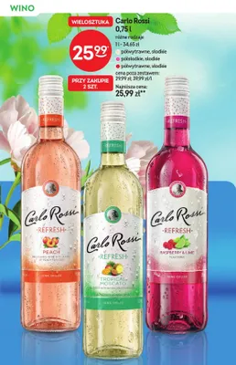 Wino Carlo Rossi promocja w Żabka