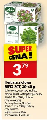 Herbata ziołowa BIFIX 201 promocja w Twój Market