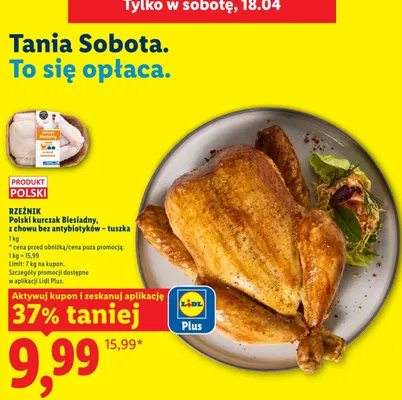 Kurczak Biesiadny z chowu bez antybiotyków - tuszka promocja w Lidl