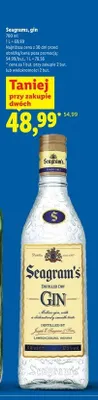 Gin Seagram's Distilled Dry promocja w Lidl