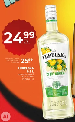 Likier Lubelska Cytrynówka promocja w Duży Ben