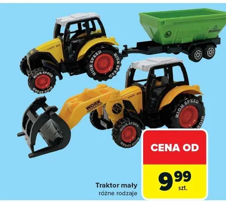 Traktor mały zabawka promocja w Carrefour