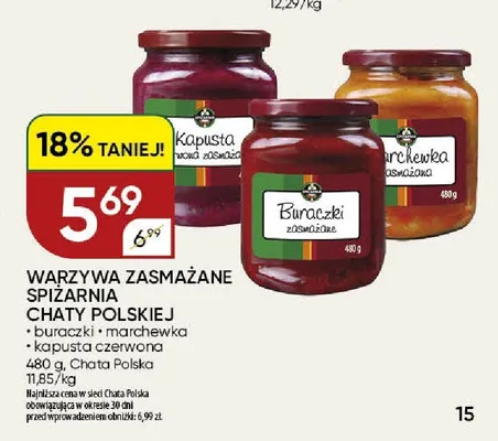 Kapusta czerwona zasmażana Spiżarnia Chaty Polskiej promocja w Chata Polska