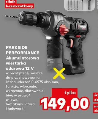Akumulatorowa wiertarka udarowa Parkside Performance promocja w Kaufland
