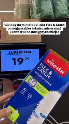 Wkłady do miotełki Vileda Flex & Catch promocja w Biedronka
