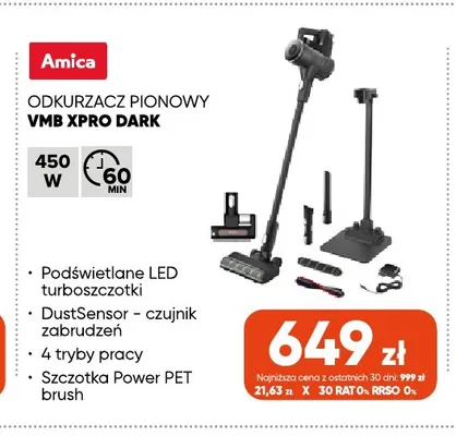 Odkurzacz pionowy Vmb Xpro Dark Amica promocja w Max Elektro