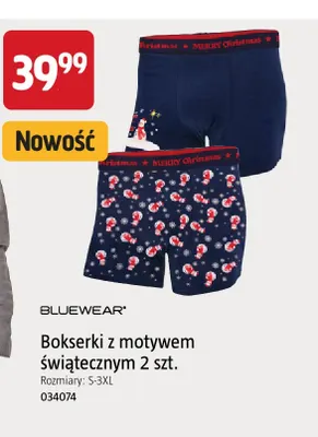 Bokserki z motywem świątecznym 2-pak Bluewear promocja w Jula
