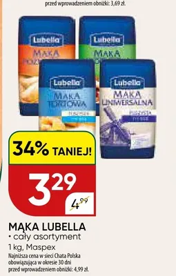 Mąka Lubella promocja w Chata Polska