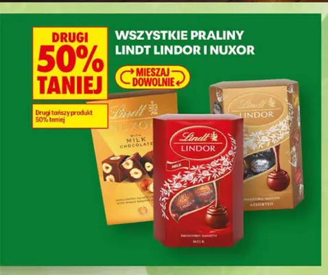 Praliny Lindt Nuxor promocja w Biedronka