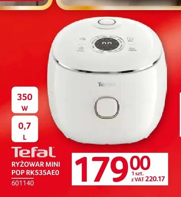 Ryżowar mini Pop RK535AE0 Tefal promocja w Selgros