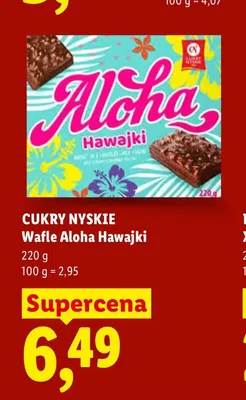 Wafle Aloha Hawajki Cukry Nyskie promocja w Lidl