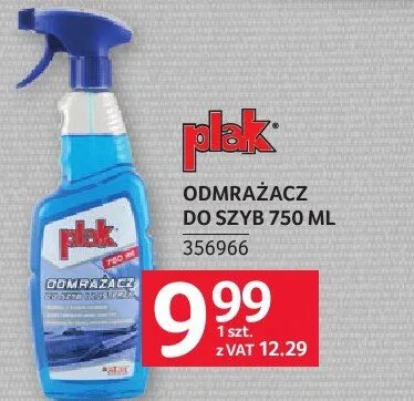 Odmrażacz ODMRAŻACZ DO SZYB 750 ML promocja w Selgros