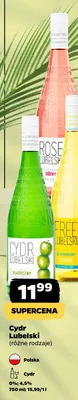 Cydr bezalkoholowy Free Lubelski Cytryna promocja w Netto