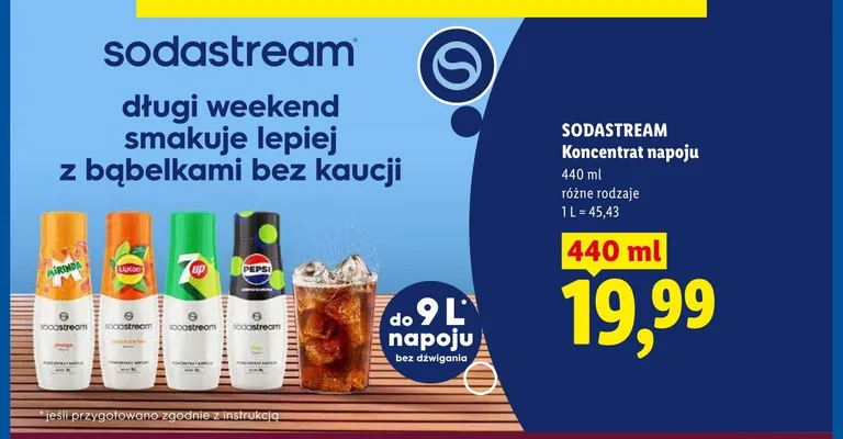 Koncentrat napoju Pepsi Sodastream promocja w Lidl