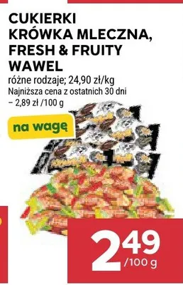 Cukierki Fresh & Fruity Wawel promocja w Stokrotka