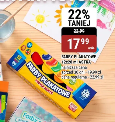 Farby plakatowe Astra promocja w bi1