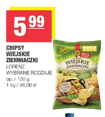 Chipsy Wiejskie Ziemniaczki Lorenz promocja w SPAR