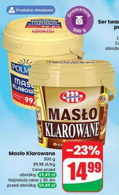 Masło Klarowane promocja w Dino