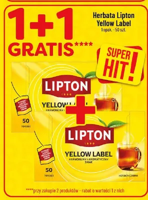 Herbata Lipton Yellow Label promocja w POLOmarket