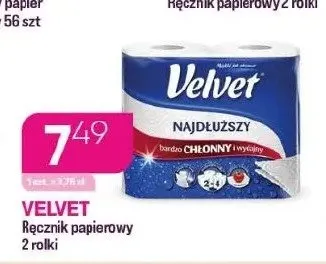 Ręcznik papierowy Velvet Najdłuższy promocja w Drogerie Koliber