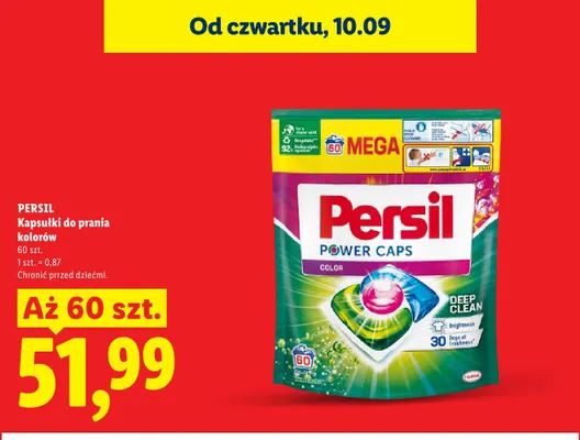 Kapsułki do prania Persil Power Caps Color 60-pak promocja w Lidl