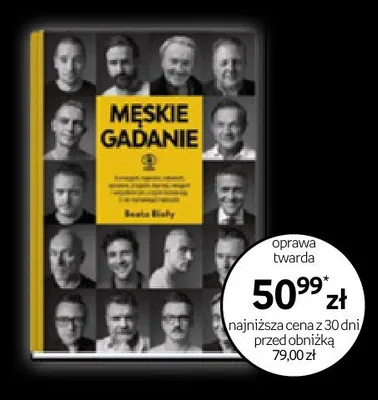 Książka Męskie gadanie Beata Biały oprawa twarda promocja w Empik