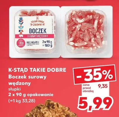 Boczek surowy wędzony suszek promocja w Kaufland