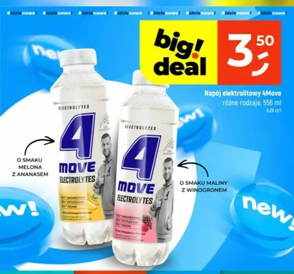 Napój elektrolitowy 4Move o smaku melona z ananasem promocja w Dealz