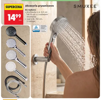 Wąż prysznicowy o dł. 150 cm Smukee promocja w Biedronka