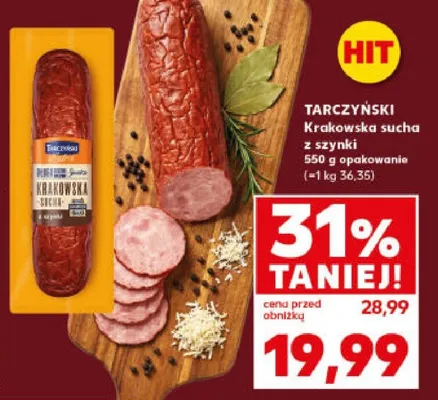 Kiełbasa krakowska pieczona Olewnik promocja w Kaufland