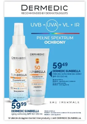 Mleczko ochronne dla dzieci SPF 50 Dermedic Sunbrella promocja w Ziko Dermo