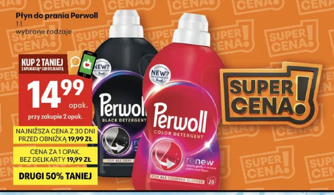Płyn do prania Perwoll Black Detergent promocja w Delikatesy Centrum