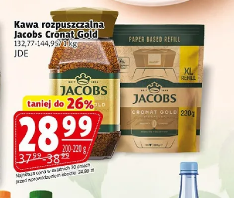 Kawa rozpuszczalna Jacobs Cronat Gold słoik promocja w Prim Market