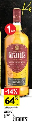 Whisky Grant's promocja w Intermarche