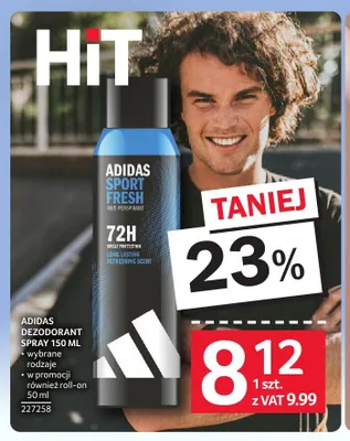 Dezodorant spray ADIDAS 150ml promocja w Selgros