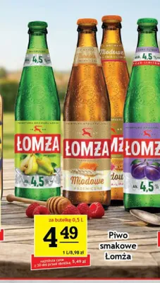 Piwo Łomża Gruszka promocja w Gram Market