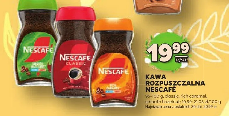 Kawa rozpuszczalna classic, rich, smooth hazelnut promocja w Stokrotka