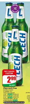 Piwo bezalkoholowe Lech Free Lime Mint promocja w Dino