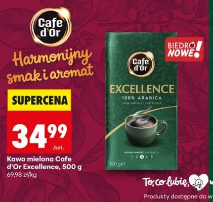 Kawa mielona Cafe d'Or Excellence promocja w Biedronka