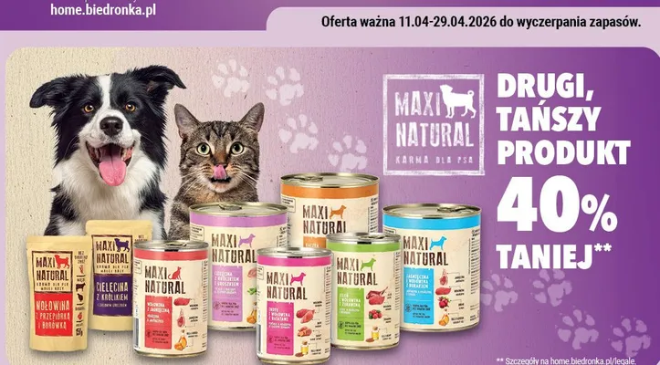 Wszystkie karmy dla zwierząt promocja w Biedronka Home