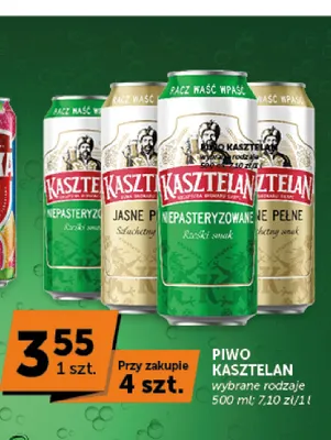 Piwo Kasztelan promocja w Euro Sklep