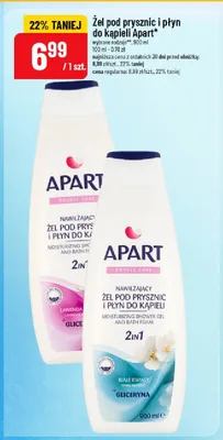 Żel pod prysznic i płyn do kąpieli Apart Białe Kwiaty promocja w POLOmarket